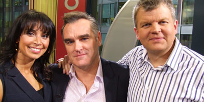 Morrissey in the studio