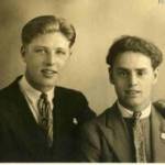 Able Seaman Walt Levesley and Able Seaman Pete Wigglesworth aboard the S T Prizeman 1945