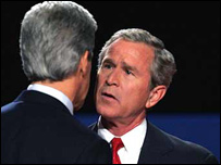 Bush ve Kerry televizyon tartışmalarında