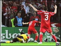 Turkey score against the Czech Republic