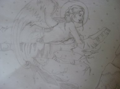 Christmas Angel sketch