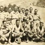 51st L.AA. Devon Regiment. Italy. September 1944. Walter Martell (front row - second from right)