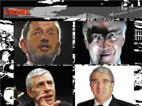 David Blunkett, Michael Howard, Jack Straw and Roger Carr