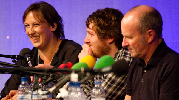 Miranda Hart, Tim Key and Fred MacAuley