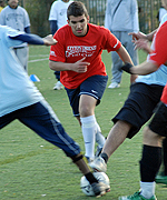 Macid, 16, from Leyton is awarded 'Star Player' trophy. Photograph courtesy of Sabera Bham.