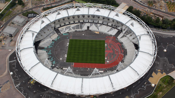 The Olympic Stadium is nearing completion with one year to go until the opening ceremony of London 2012. Photo: Getty