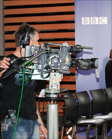 One of the five cameras on our outside broadcast