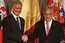 Chilean President Sebastian Pinera (on the right)