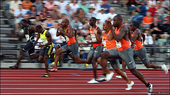 Men's 100m final, Oslo