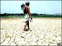 درياچه ای خشک در شمال هند