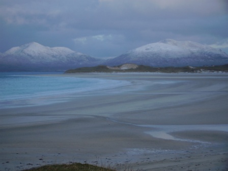 harris hills viewed from Horgabost, dec05