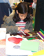 Girl playing at Community Centre
