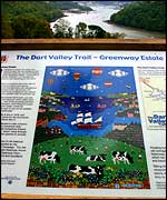 One of the new information panels