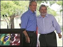 George Bush Lula'yla birlikte