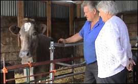 Annis and Gordon with Bella 