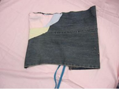 Sparkly jeans corset