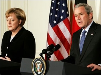 Merkel ve Bush