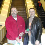 Paul and Ian ironing underground.