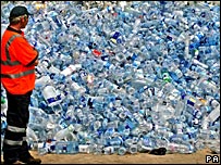 Plastic water bottles