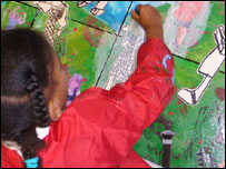 Children at work on the ArC project