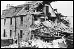 House destroyed by bomb