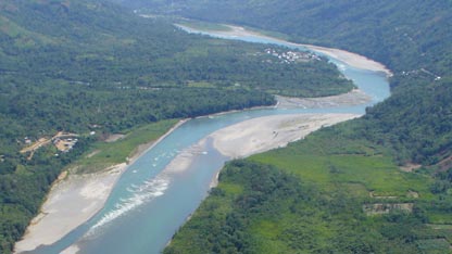 The San Francisco area as seen from a helicopter