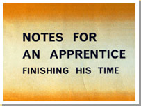 Booklet given to apprentice workers.