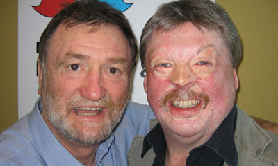 Ray and Simon in the Radio Wales studio