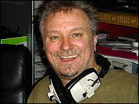Barry Tomes in the studio