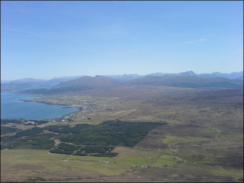 Broadford from Beinn na Caillich