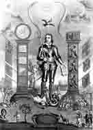 An engraving entitled 'Oliver Cromwell, Lord Protector of England,