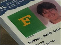 Joanne Thompson's Barcelona identity card