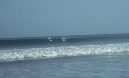 Some of the recent swell up North has been winter sized, and Charles McDaid was there to take a pic or two of the local lineups. May 07