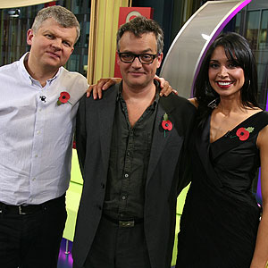 Adrian and Christine with Charlie Higson
