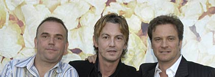 Marc Evans, Tommy Flanagan and Colin Firth at the European Premier of Trauma
