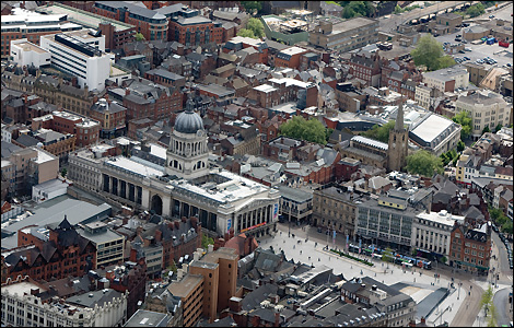 Nottingham's city centre. Photo by Ian Bracegirdle