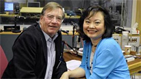 Kim Phuc and the ITN reporter who helped save her life, Christopher Wain