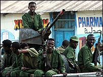Soldados do governo somali