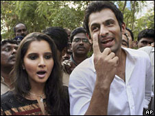 Sania Mirza and Shoaib Malik