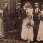Harry Hannis's wedding to Winnie Holbrook, Twyning Church, Gloucestershire, 11th November 1940