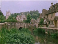 Castle Combe as seen in the film