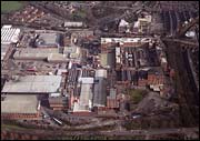 Aerial view of Nestle Rowntree factory, York