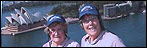 Pauline on top of Sydney Harbour Bridge