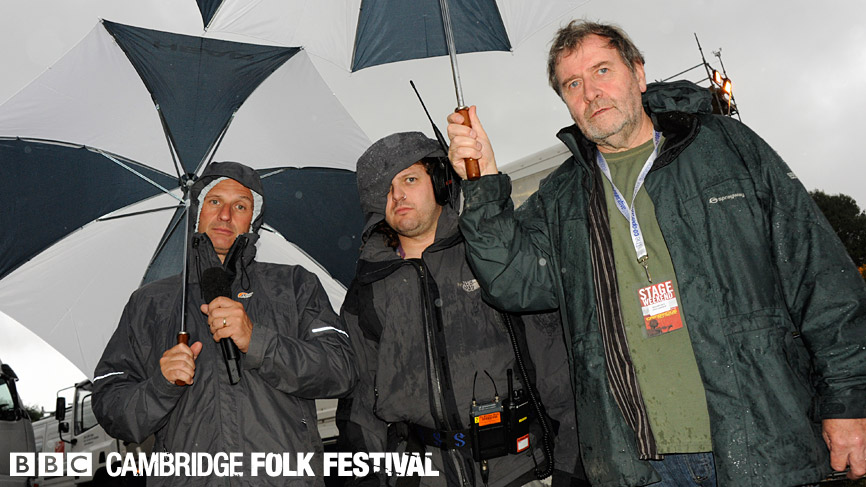 'The Soggy Bottom Boys', Mark Radcliffe, Jukebox John and Duncan The Engineer prepare for the worst just minutes before Mark hits the Radio 2 airwaves...