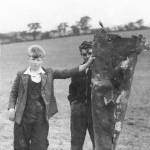 Ken (right) and friend Sam Burton — beat the Home Guard to the V1 exhaust.