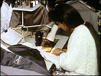 Bir tekstil işçisi