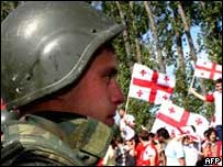 Soldado russo na Geórgia