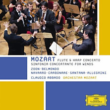 Review of Flute and Harp Concerto / Sinfonia Concertante for Winds (Orchestra Mozart; conductor: Claudio Abbado)