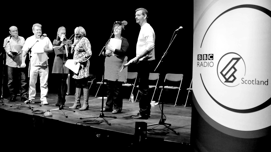 Cast rehearsal at the Centre for Contemporary Arts, Glasgow.