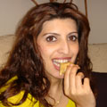Sarvat eats a samosa, during the fasting of Ramadan
